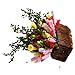 SODIAL(R) 1/12 Dollhouse Miniature Multicolor Flower Bush With Wood Pot