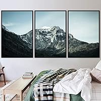 3 Piece Framed Canvas Wall Art Lake Landscape Canvas Prints Home Artwork Decoration for Living Room,Bedroom - 16
