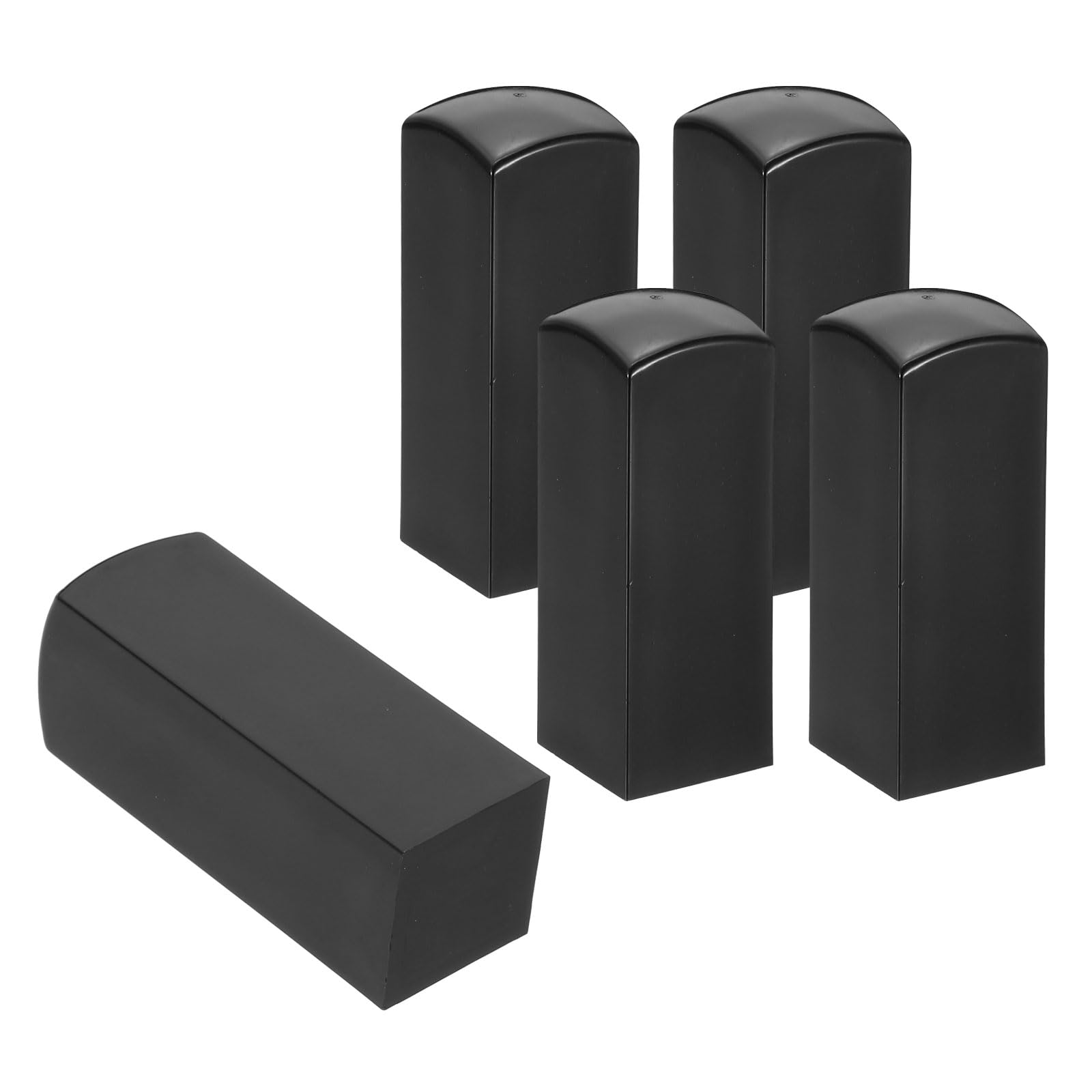 PATIKIL 20x20mm Blank Calligraphy Stamp, 5Pcs Resin Square Blank Name Stamp Name Chop for Stamp Making DIY Crafting Scrapbooking, Black