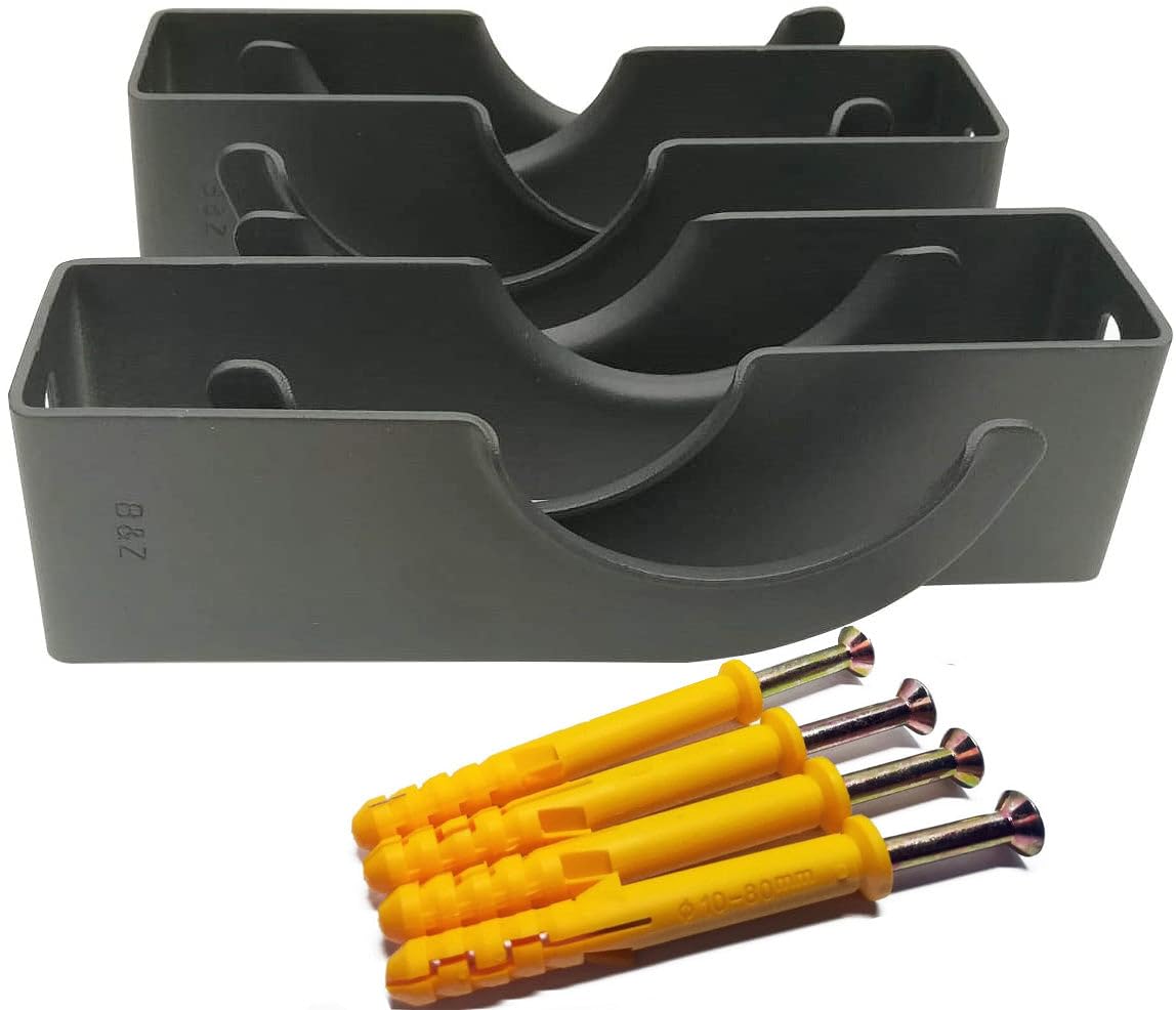 Traditional Column Radiator Brackets – Heavy Duty Radiator Mounting Brackets – 4 Pack – Wall Supports for Traditional Column Radiators – Multiple Sizes Available – Anthracite