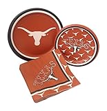 University of Texas, Austin Longhorns Party Supply Pack! Bundle Includes Paper Plates & Napkins for 8 Guests