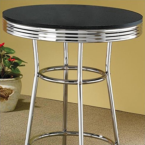 Retro Soda Fountain Style Chrome Plating Bar Table Furniture Buy