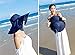 Yshare Women Big Bowknot Straw Sun Hat Floppy Foldable Roll up UV Protection 50+ Beach Cap (Color-1)