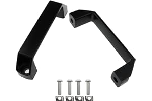 Wantane-Aluminium Alloy Rectangular Pull Handle Black Rectangular Industrial Pull Handle Aluminium Alloy Handle（120mm）