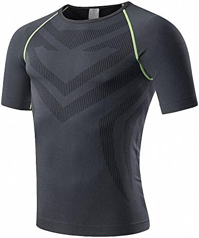 Maoko Men's Sport Compression Short-Sleeve Athletic Shirts Baselayer