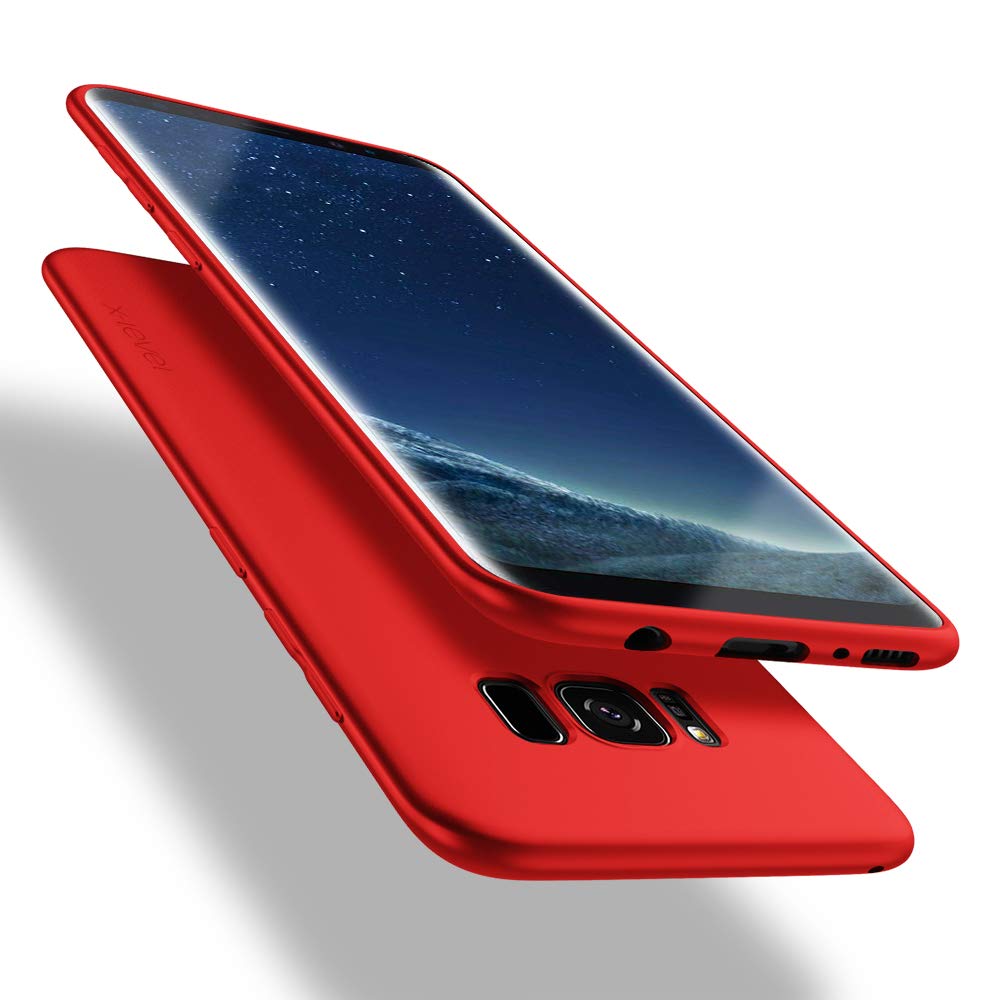 X-level for Samsung Galaxy S8 Case, Mobile Phone Case [Guardian Series] Soft TPU Matte Finish Slim Fit Ultra Thin Light Protective Cell Phone Back Cover for Samsung Galaxy S8 5.8'' - Red