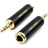 ANDTOBO 1/4'' to 3.5mm Stereo Pure Copper Headphone Adapter,3.5mm(1/8'') Plug Male to 6.35mm (1/4'') Jack Female Stereo Adapt
