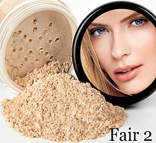 15 pc Mineral Makeup Starter Kit (FAIR 2) Foundation Set Bare Skin Powder Sheer Natural Cover