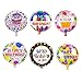 Sharlity Happy Birthday Foil Mylar Helium Balloon, 18