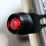 Voberry New Bike Bicycle Red LED Rear Light 3 modes Waterproof Tail Lamp Quick Release (a)