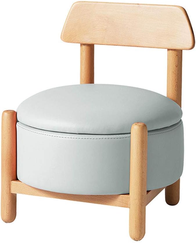 Kinder Aufbewahrungshocker Stuhl, Kunstleder Fußschemel Gepolsterter