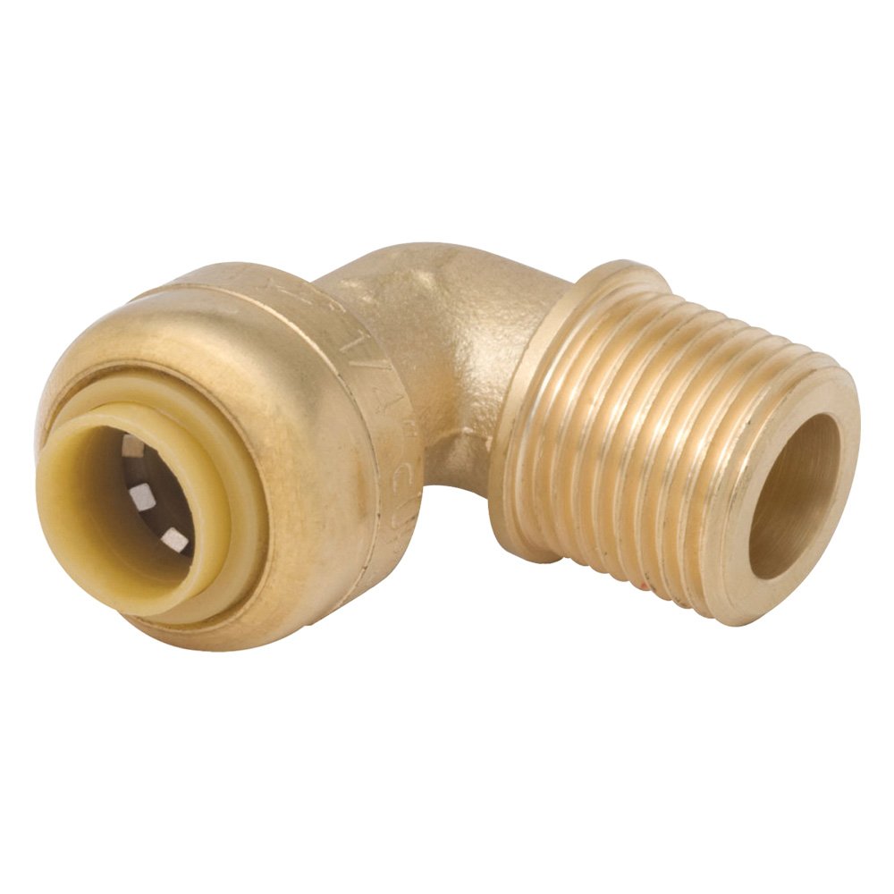SharkBite U281LFA Dishwasher Elbow, 1/2Inch by 3/8Inch Pipe