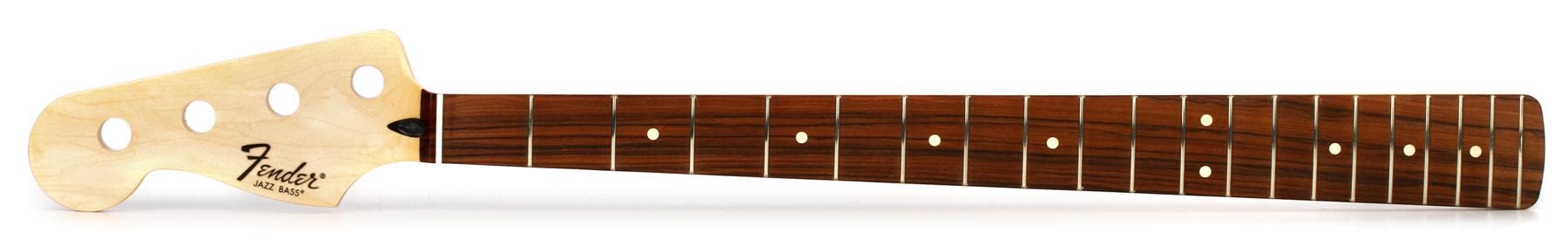 Fender Standard Series Jazz Bass Neck - Lefthand - C-Profile - 20 Medium Jumbo Frets - Pau Ferro