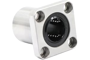 KENGBI Ball Bearings, 1pcs High Precision LMK6UU LMK10UU LMK50UU LMEK30UU Square Flange Linear Ball Bearing for 3D Printer(LMEK30UU)