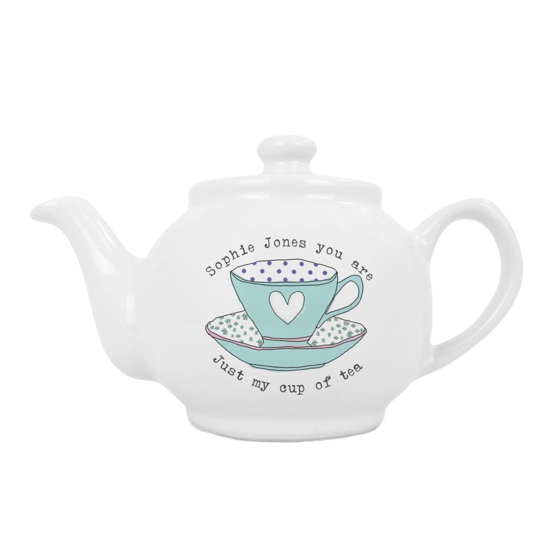 Vintage Tea Cup Teapot Personalised Personalise The Front Of This With