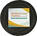 Neoprene Foam Weather Seal High Density Stripping with Adhesive Backing 1/2 Inch Wide 1/8 Inch Thick 50 Feet Long