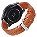 Galaxy Watch 46mm Bands, Gear S3 Bands, KADES 22mm Universal Leather Replacement Strap with Quick Release Pin Compatible for TicWatch Pro/Amazfit Stratos Smart Watch, Large, Brown and Cofee