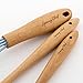 Spring Chef Spatula, Pastry Brush & Whisk, Silicone Set with Beechwood Handle, Blue