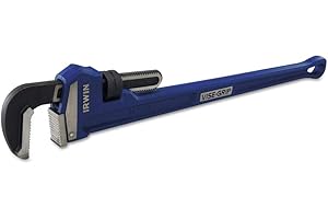 IRWIN VISE-GRIP Pipe Wrench, Cast Iron, SAE, 5-Inch Jaw, 36-Inch Length (274107) , Blue