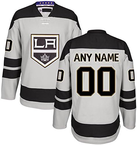 Men's Custom Los Angeles Kings Gray Premier Alternate Customized Ice Hockey Jersey Size XL