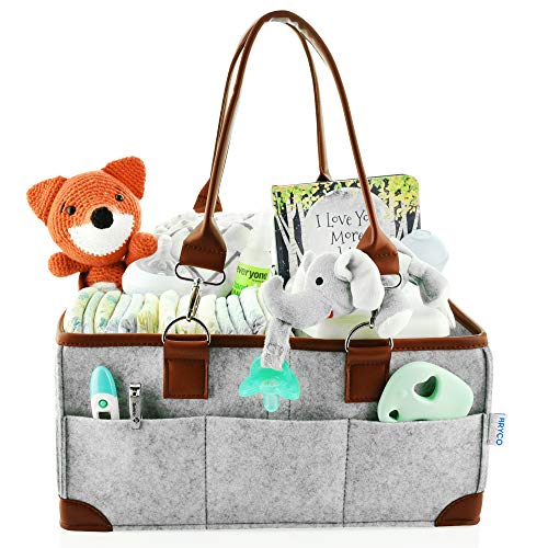 1 Baby+Diaper+Caddy+Organizer+Pacifiers+Gray
