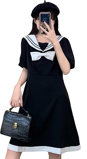 Amazon Mlbossワンピース 長袖 レディース ショート丈 セラー ワンピース 春 夏 韓国ファッション 通学 黒 ワンピース チュニック 通販