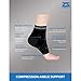 Zensah Unisex Adult Ankle Support, Black, Large/X-Large