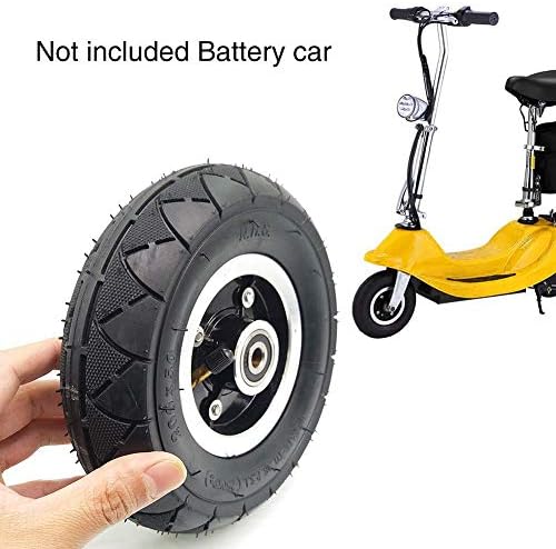 LYXMY Electric Scooter Wheel Hub Tyre, 8 Inch Shock Absorbing Anti-Explosion Wheel Replacement Tyre with Wheel Hub Bearing for Cycling Tire Accessory