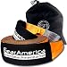 GearAmerica Recovery Tow Strap 4" x 30' | Ultra Heavy Duty 45,000 LBS (22.5 Tons) Strength | Triple Reinforced Loops + Protective Sleeves | Emergency Truck Towing | Free Storage Bag + Strap