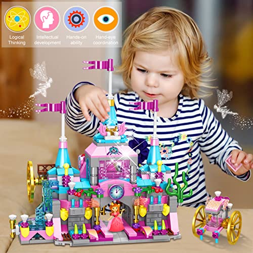 Building Blocks Set Toy Princess Castle Kit Toys for 47 Girl Year Old