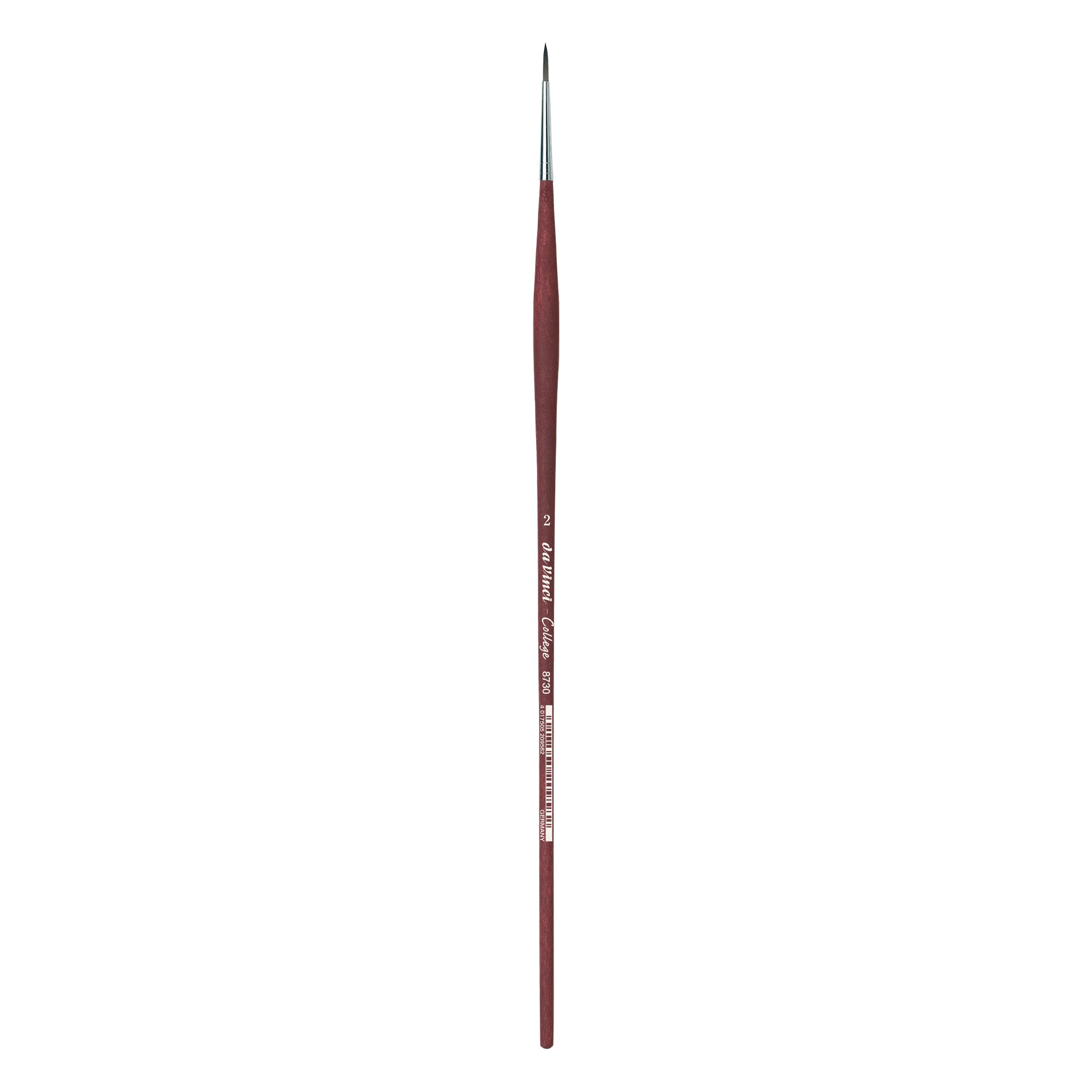 Da Vinci 8730 Series Acrylic Brush, 2, Synthetic Fiber, Brown/Red, 29.2 x 0.18 x 30 cm