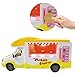 fisca RC Food Truck Remote Control Self-Service Buffet Car, 2.4Ghz Vending Fast Food Mobile Store Electronic Toy with Sounds and Lights for Kids