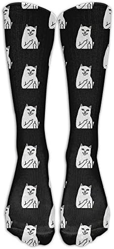 HEIHEIHA Hip Hop Cat Compression Socks Soccer Socks Knee High Socks For Running,Medical,Athletic,. as pictureOne Size
