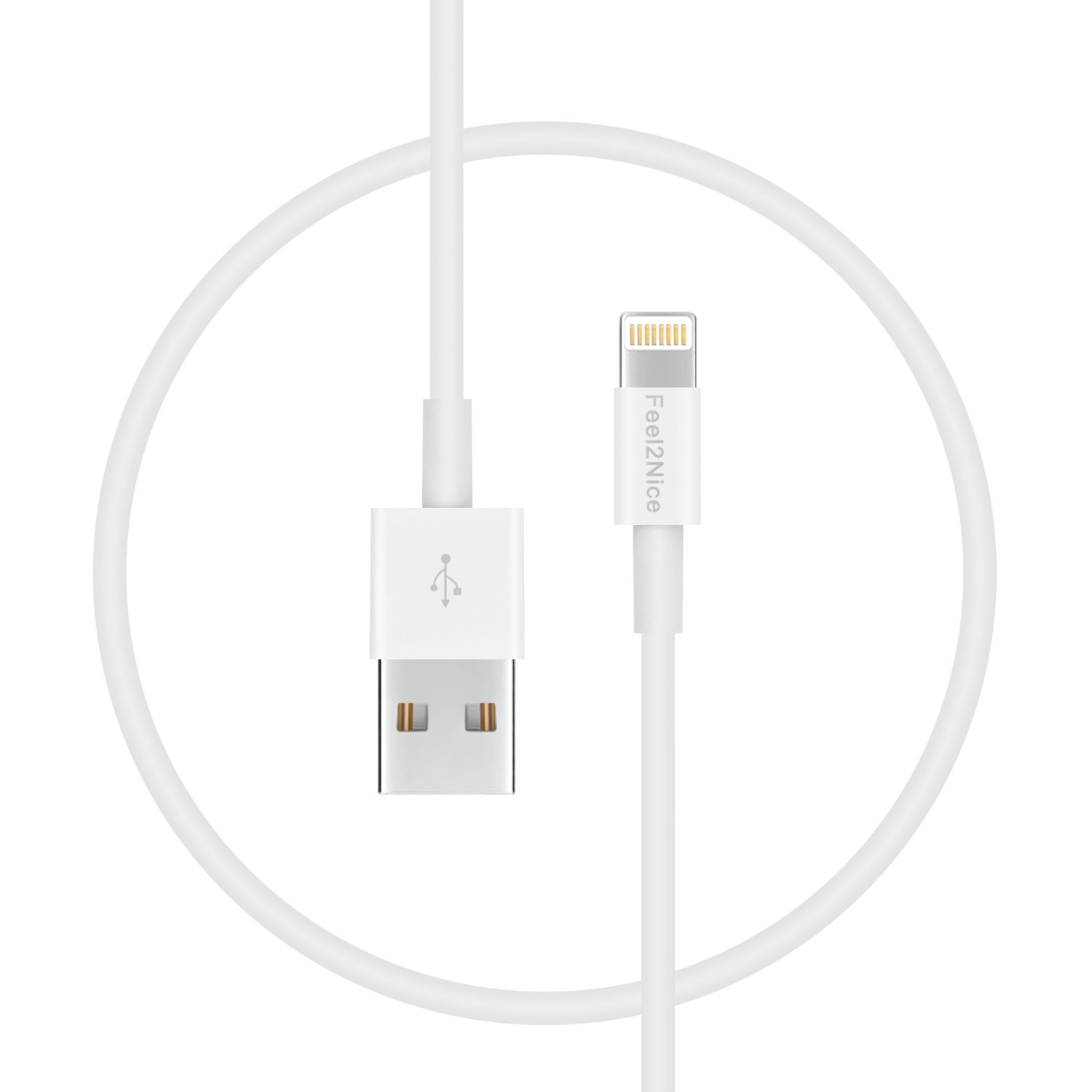 Short Lightning Cable 10 pack ,Feel2Nice 7Inch Iphone Cord Data Sync
