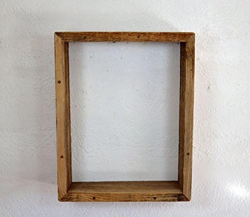 Large Open Shadow Box Shelf Reclaimed Wood 17" x 14" x 4.5"