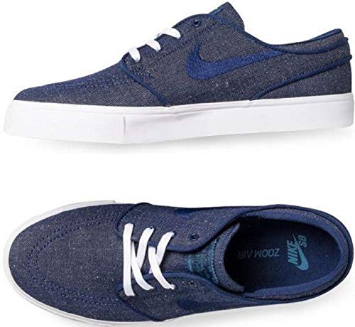 NIKE Men's Zoom Stefan Janoski CNVS Blue Void/Blue Void/Red 