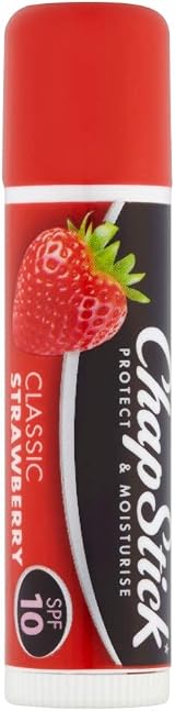 ChapStick Lip Balm Strawberry Classic Formula Softens Dry Chapped Lips