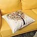 MIULEE Pack of 4 Trees Series Colorful Pillow Covers Decorative Linen Square Throw Pillow Covers Soild Cushion Cases Flower Pattern Home Decor for Sofa Bedroom Car 18x18 Inch