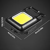 ATopoler 800LM COB LED Keychain Flashlight USB Rechargeable Mini Waterproof 3 view 8