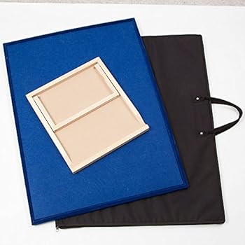 bits puzzle pieces assembly carrying easel nylon includes wooden kit case