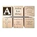 Glitzby Baptism - Christening - Dedication Keepsake - Personalized Baby Block Baptizm Gift Custom Engraved Wooden Baby Block for Boy & for Girl keepsake from godparent godmother