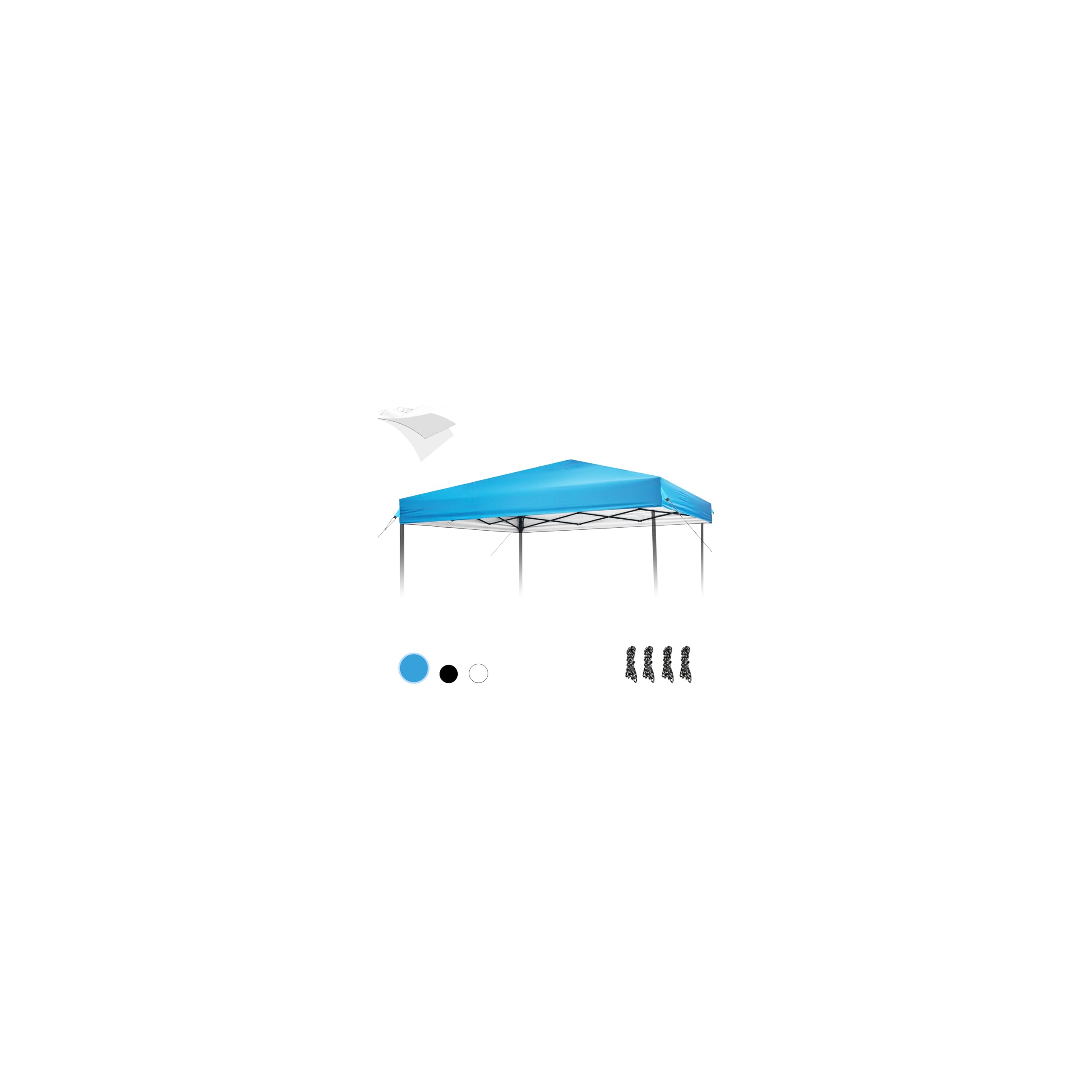 Photo 1 of 10×10 Canopy Replacement Top, Pop Up Canopy Replacement Tent Cover for Straight Leg Frame, Waterproof Canopy Top Cover for Garden Patio Camping (Top Only)(SkyBlue)