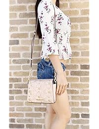 Michael Kors Sofía Bolso cruzado pequeño perforado con tachuelas florales para mujer