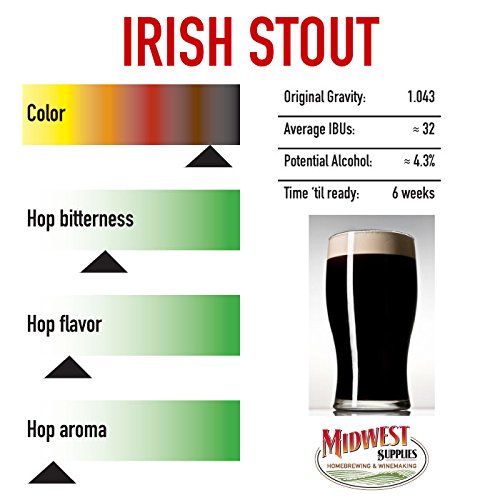 Irish Stout HomeBrewing Beer Brewing Recipe Kit Dark Liquid Malt