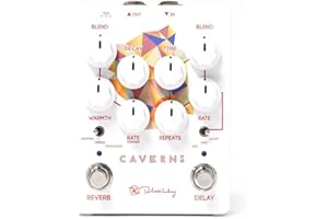 Keeley Caverns V2 Reverb and Delay Pedal, White (KCav2)