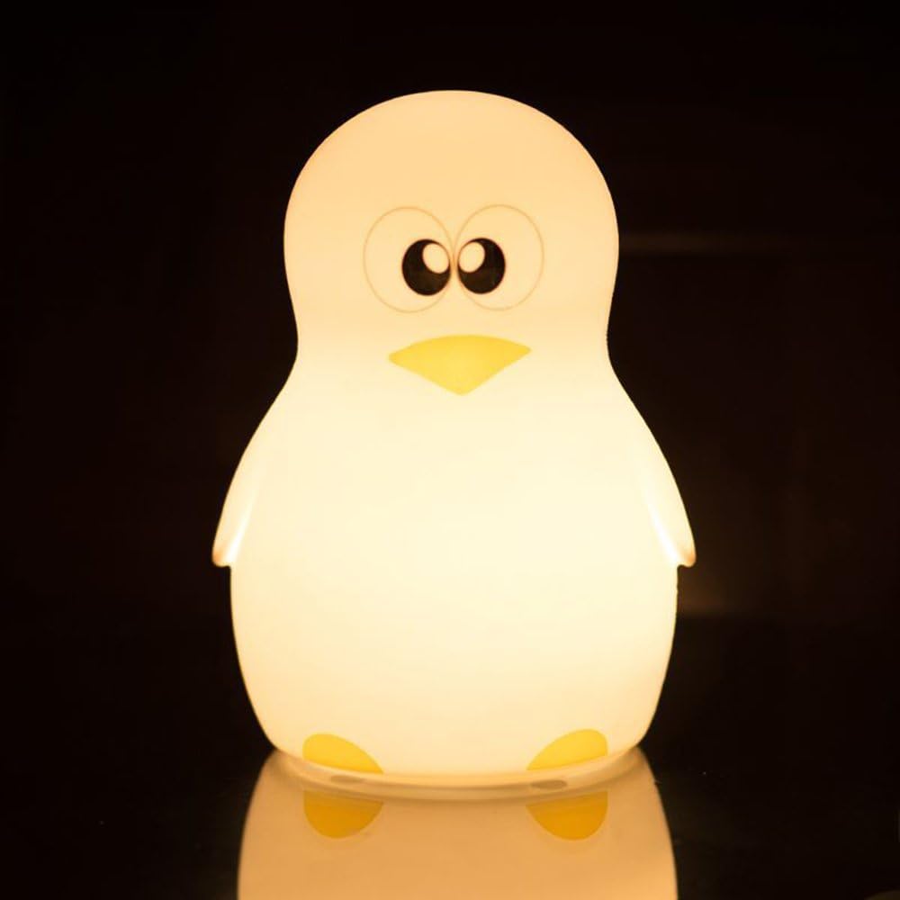 LED Children Night Light, Cute Penguin Silicone Night