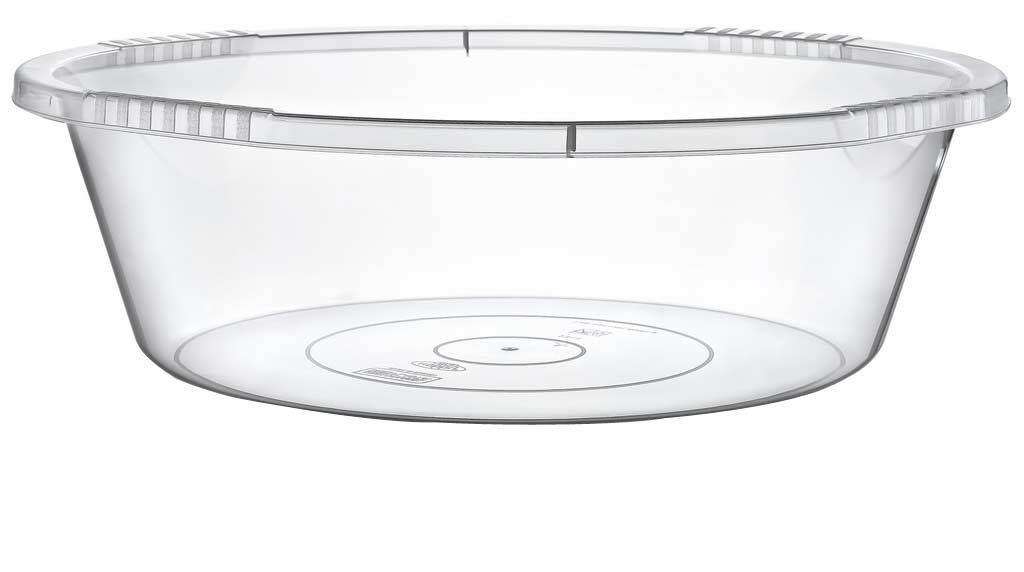 Maya Professional Tools 031154 Round Bowl, 23 Litres, Transparent