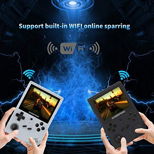 HAIHUANG RG351V Handheld Game Console,Plug & Play Video Games Supports