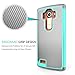 TILL for LG G4 Case, TILL(TM) [Turquoise] [Shock Absorption] Dual Layer Hybrid Rugged Defender Soft Rubber & Hard Plastic Protective Grip Cute Case Cover for LG G4 H810 H811 LS991 US991 VS986