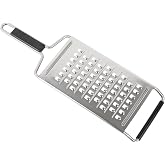 Kuhn Rikon Essential Coarse Grater – Ultra-Sharp Stainless Steel Blade for Vegetables, Cheese & Potatoes – Non-Slip Base, Dis